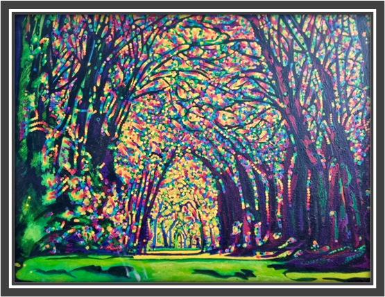 A oil painting by Devon artist John Fogwill