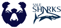 Bristol Bears and Sale Sharks logos